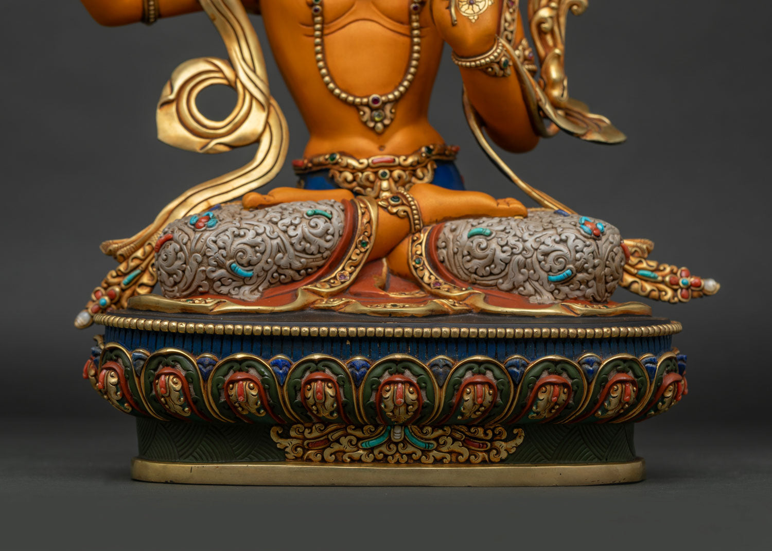 Wisdom Manjushri Statue | Fine Tibetan Buddhist Deity Sculpture