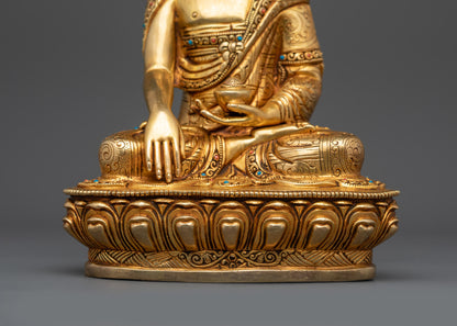 Bodhi Shakyamuni Buddha Sculpture | Ancient Lost-Wax Casted Artwork