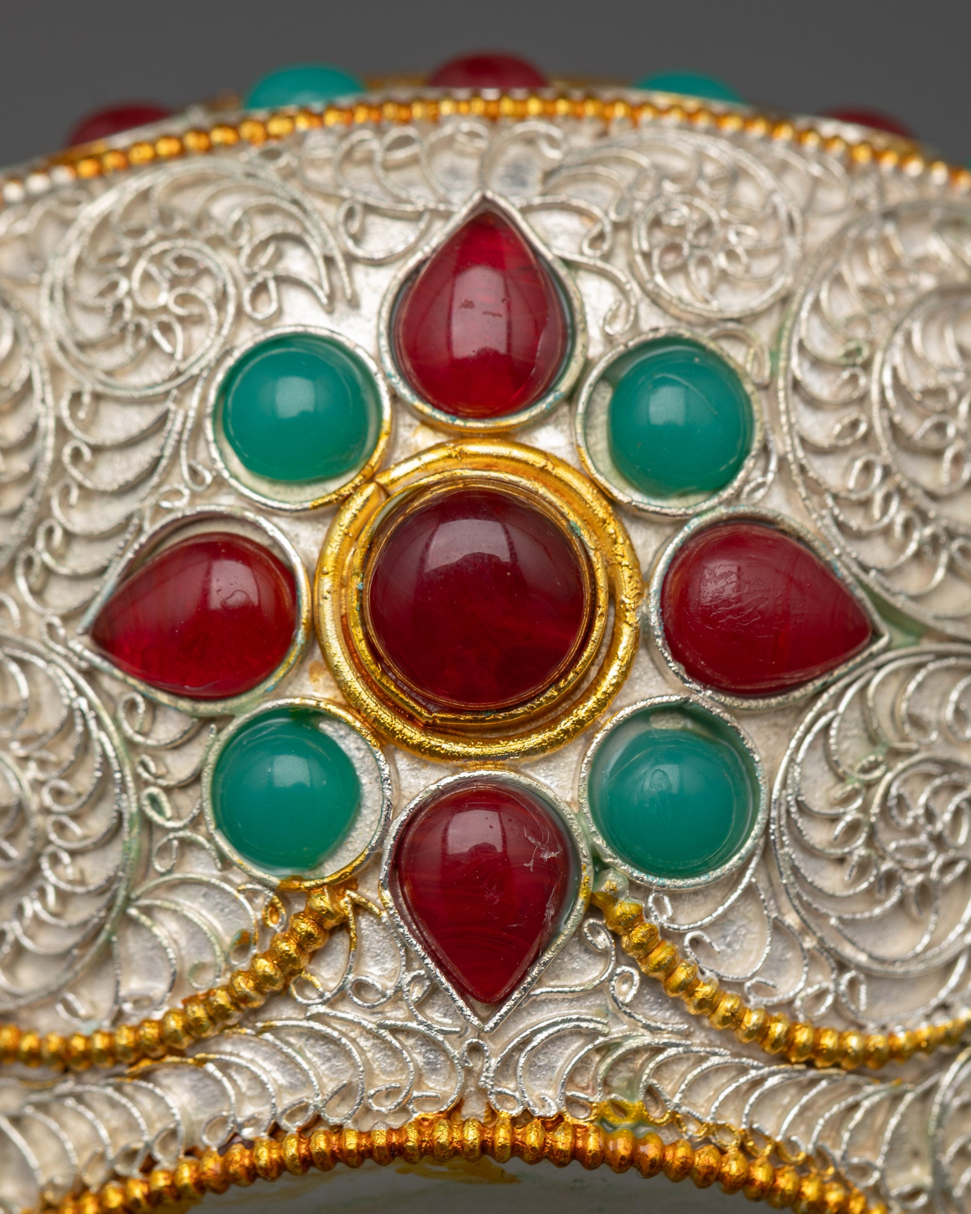 Tibetan Rice Pot | Handcrafted Nepalese Copper Ritual Artwork