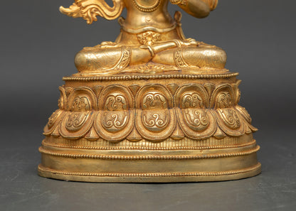 Divine Handmade Manjushree Statue for Learning and Meditation