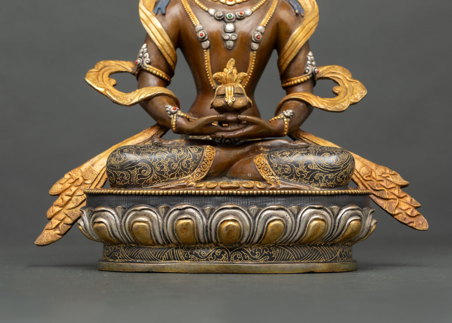 Amitayus – Handmade Copper Statue for Meditation and Altar