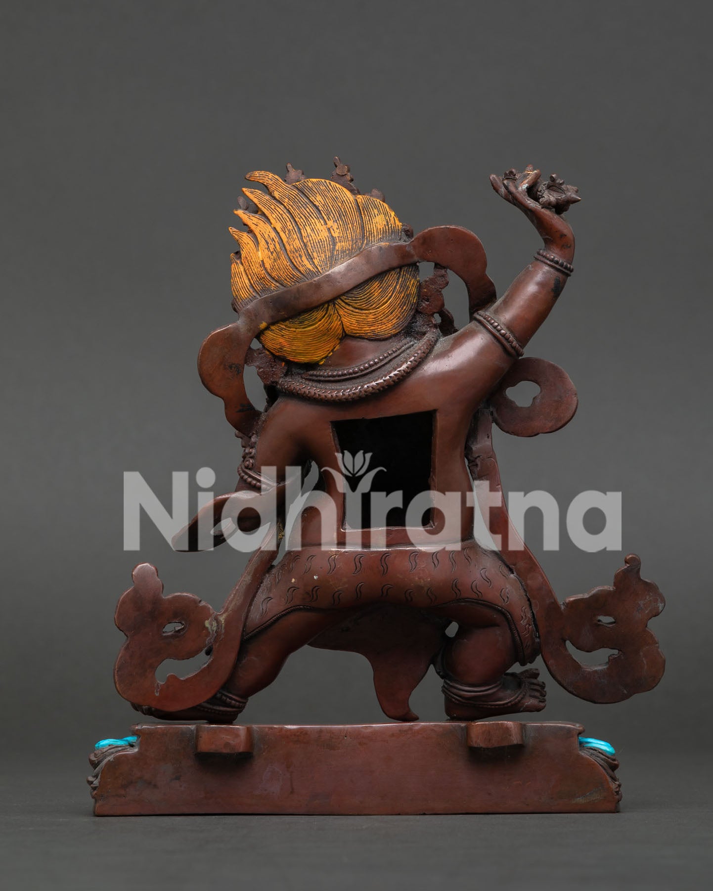 Vajrapani Statue | Fine Oxidized Copper Spiritual Artwork