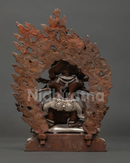 Buddhist Shakya Mahakala Statue | Handmade in Nepal