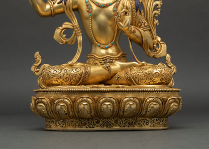 Manjushri Statue | Traditional Lost Wax Craftsmanship