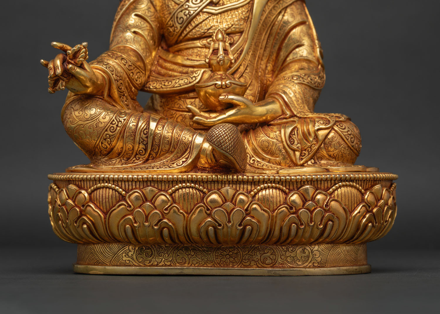 Premium Guru Rinpoche Statue | Enlightened Tibetan Master