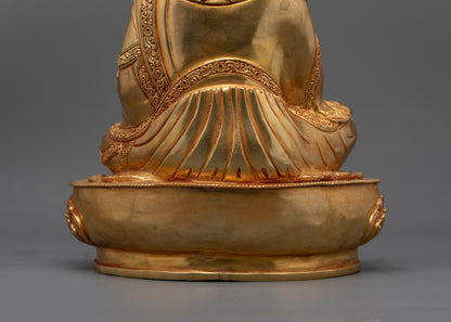 Handcrafted Guru Norlha Statue | Nepalese Buddhist Sculpture