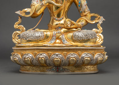 Vajrasattva Statue | Traditional Lost-Wax Nepalese Sculpture