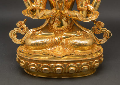 Chenrezig Sculpture | Four-Armed Bodhisattva of Compassion
