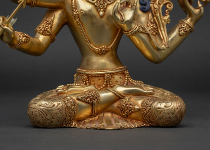 Maha Manjushri Statue | Nepali Artisan-Crafted Sacred Sculpture