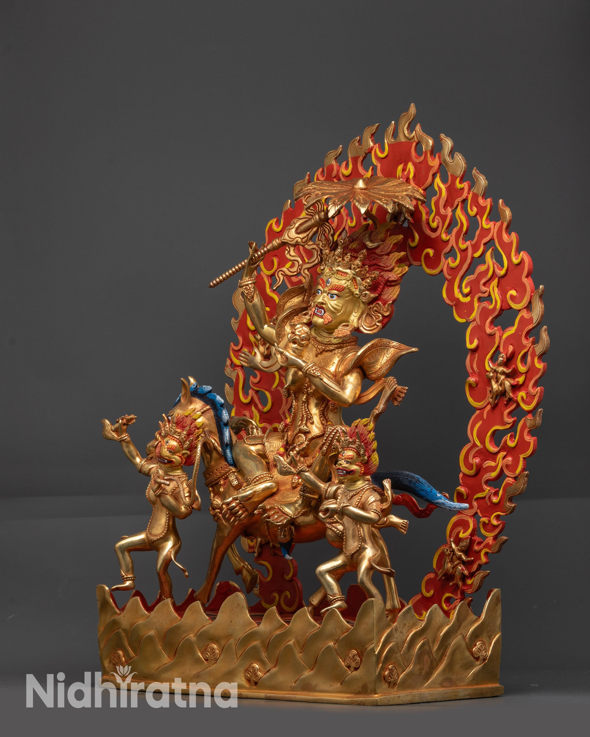 Fierce Protector Goddess Palden Lhamo Statue | Tibetan Buddhist Art