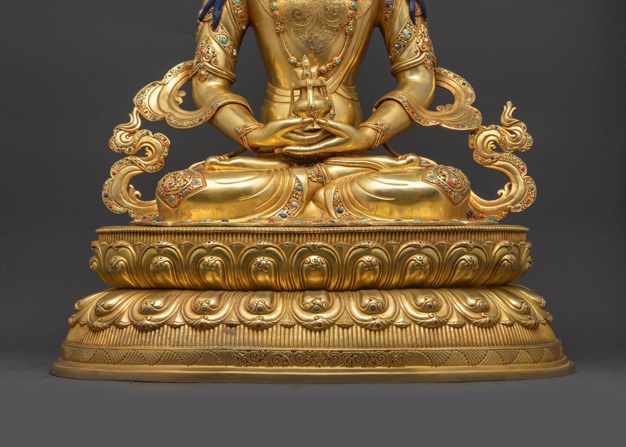 Bodhisattva Amitayus Sculpture | Bestower of Longevity and Vitality