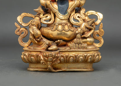Dzambhala with Consort Statue | Buddhist Wealth Deity