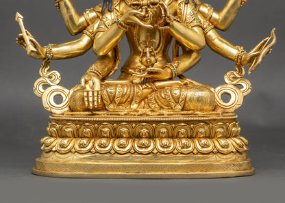 Authentic Namgyalma Statue | Three-Headed Longevity Buddha Sculpture