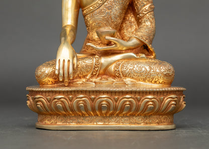 Divine Shakyamuni Buddha Statue for Meditation and Devotion