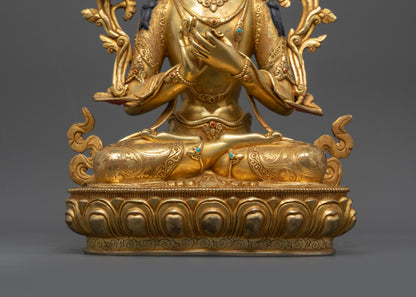Manifest Hope with Maitreya Buddha Sculpture | Nepalese Artwork