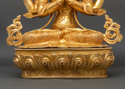 Bodhisattva Chenrezig Statue | Tibetan Buddhist Figurine
