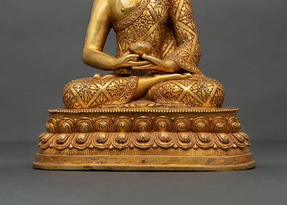 Amitabha Buddha Copper Sculpture | Buddha of Infinite Light
