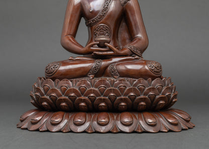 Oxidized Amitabha Buddha Sculpture | Himalayan Handmade
