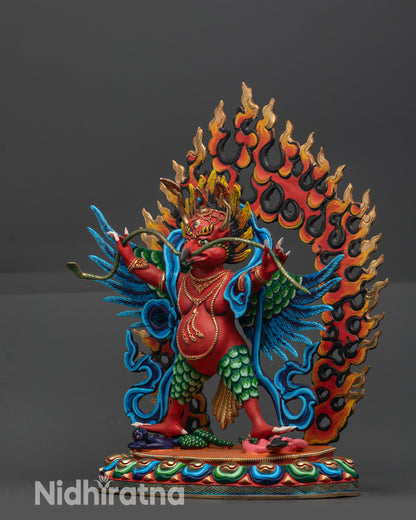 Divine Garuda Sculpture | Sacred Bird Deity Handmade Himalayan Artwork