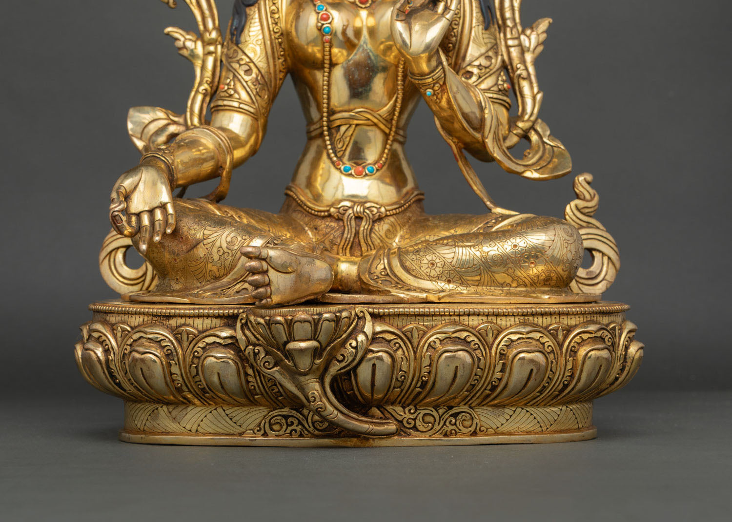 Green Tara Statue | Handmade Buddhist Deity from Nepal