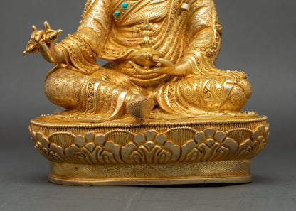 Guru Rinpoche Statue for Meditation | Tibetan Buddhist Artwork