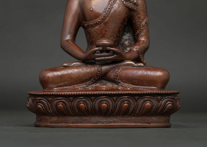 Oxidized Amitabha Buddha Statue | Sacred Buddha of Compassion and Pure Land