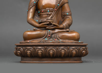 Amitabha Buddha Statue | Handmade Copper Idol for Sacred Spaces