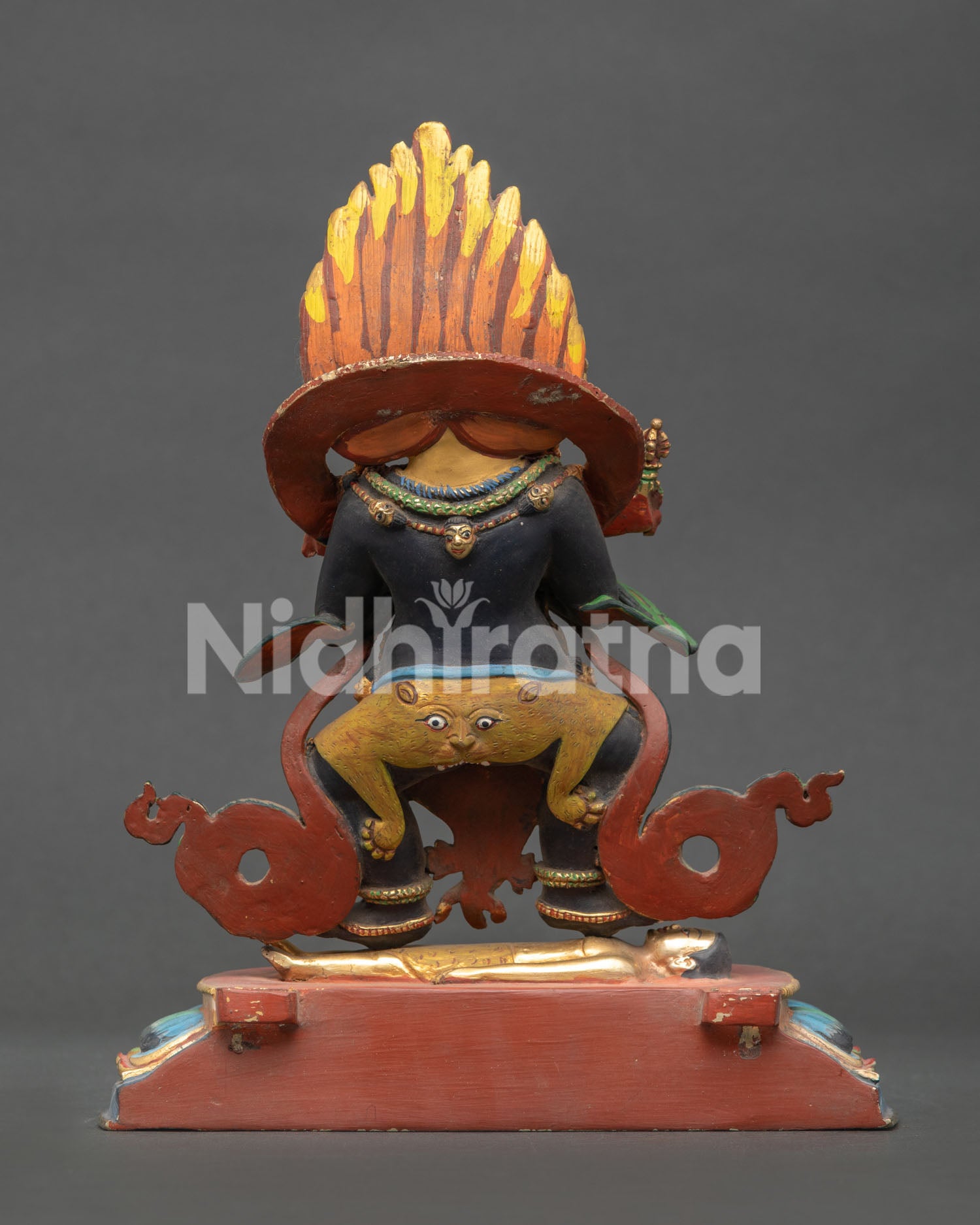 Sakya Mahakala Statue | Wrathful Buddhist Guardian