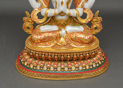 Chenrezig Avalokiteshvara Statue – Handmade in Nepal