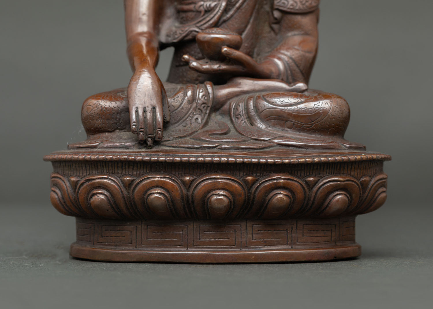 Gautama Shakyamuni Buddha Statue | Oxidized Copper Finish