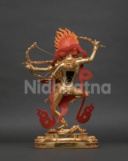 Kurukulla Statue | Sacred Dakini Buddhist Sculpture from Nepal