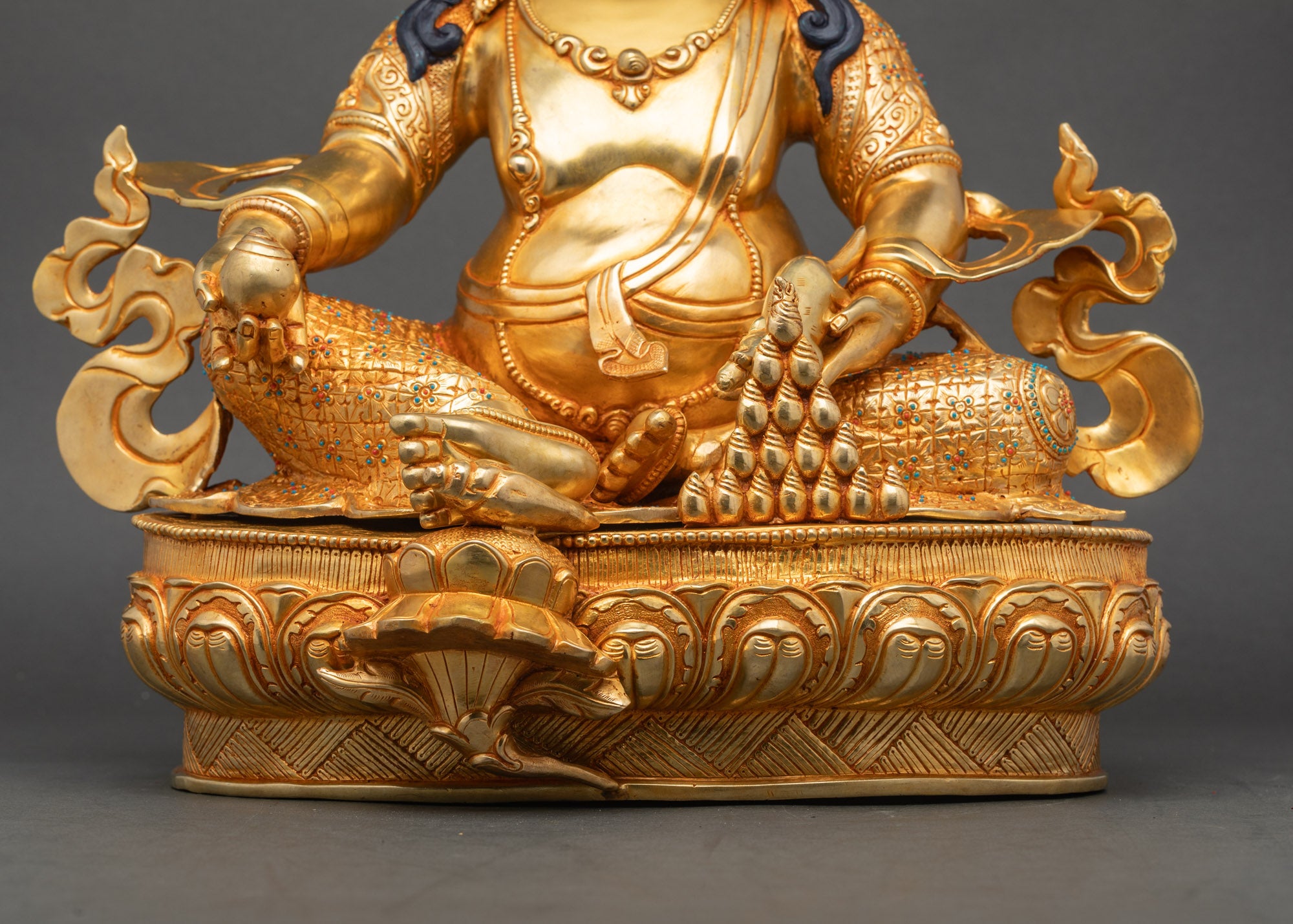 God of Wealth Dzambhala Statue | Handmade Spiritual Art