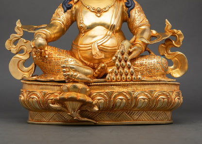 God of Wealth Dzambhala Statue | Handmade Spiritual Art