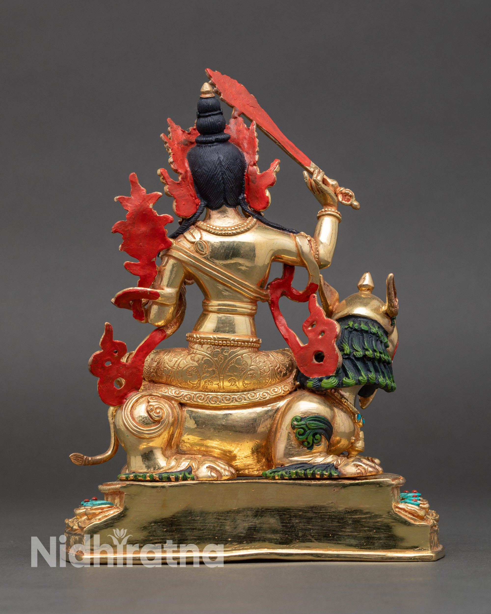 Buy Simhada Manjushri Copper Statue | Handmade in Nepal