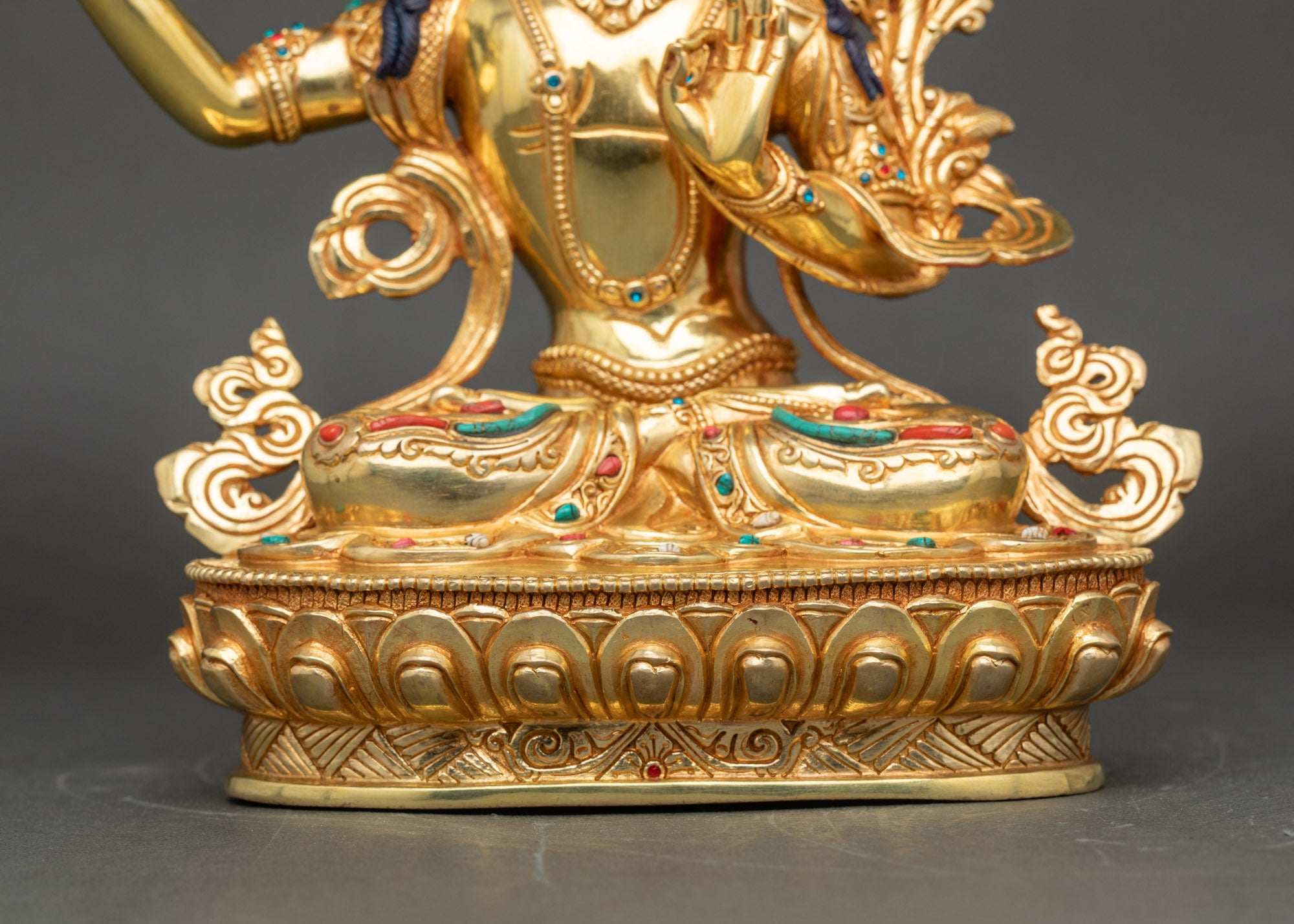 Manjushri Sculpture | Buddhist Icon Enlightenment & Wisdom