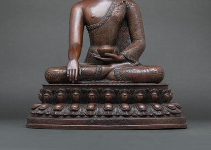 Shakyamuni Buddha Oxidized Copper Statue | Founder of Buddhism