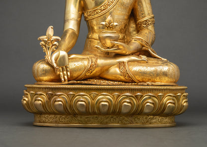 Medicine Buddha Statue | Traditional Himalayan Buddhist Artwork