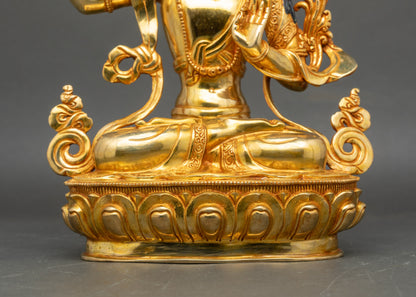 Manjushri Meditation Statue | Handmade in Nepal