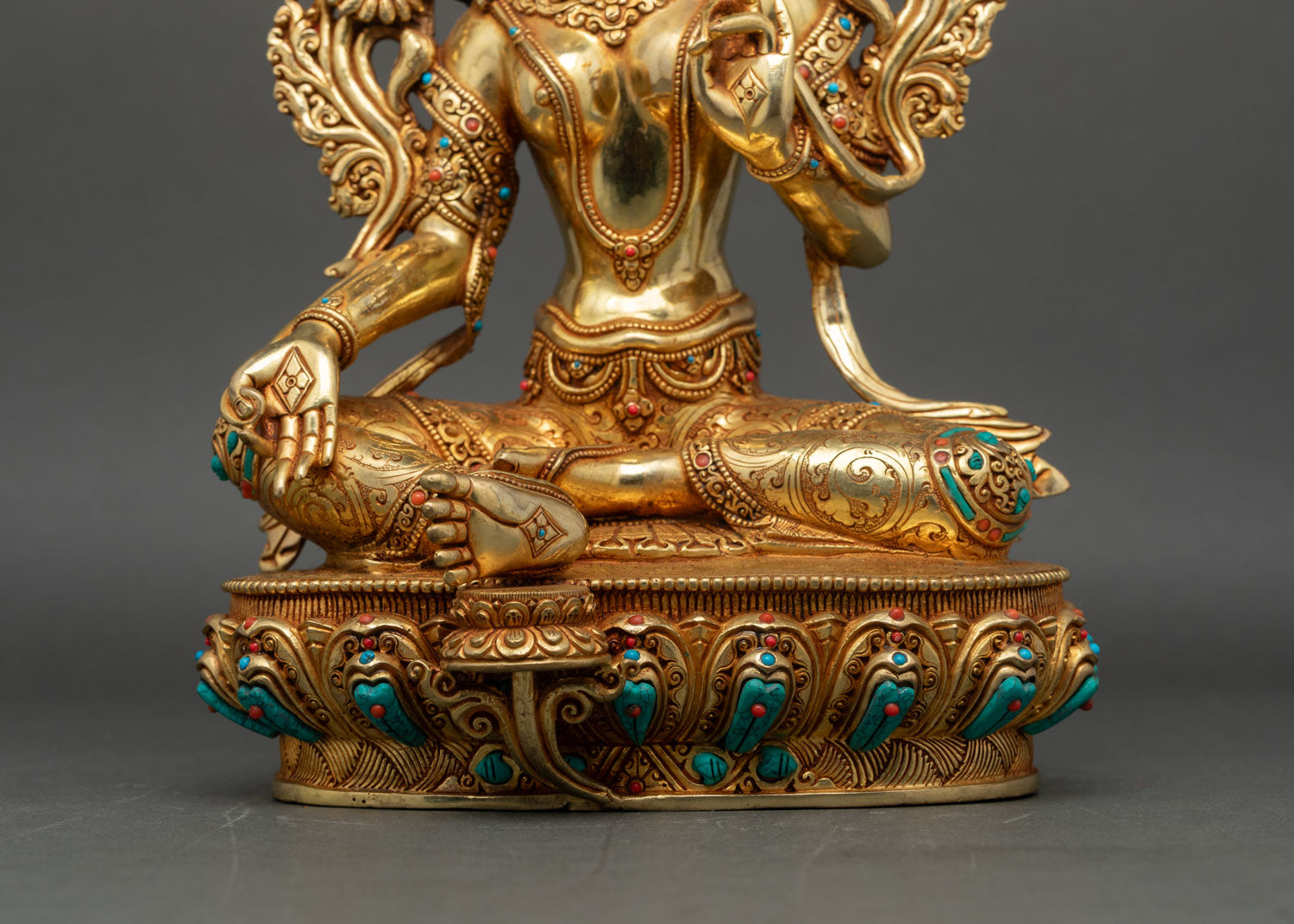 Green Tara Statue | Traditional Tibetan Buddhist Artwork