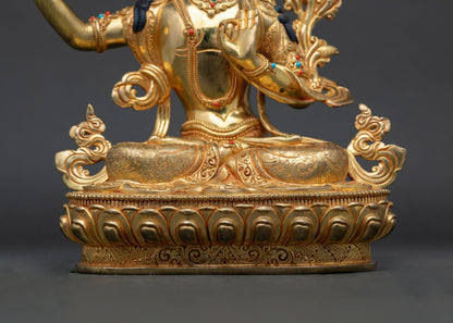 Manjushri Statue from Nepal | Authentic Himalayan Artwork