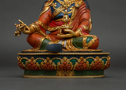 Guru Rinpoche Statue | 24K Gold Fire-Gilded Padmasambhava Sculpture