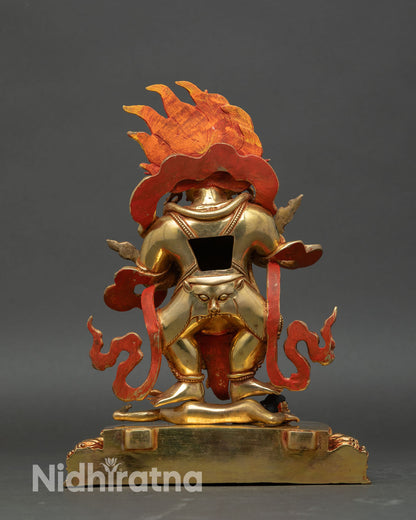 Sakya Mahakala Statue for Spiritual Protection