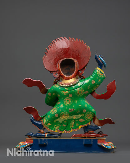 Mahakala Bernagchen Statue | Lost Wax Crafted Wrathful Deity Nepal