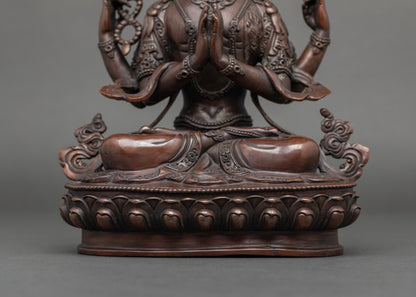 Avalokiteshvara Chenrezig Statue | Sacred Himalayan Sculpture