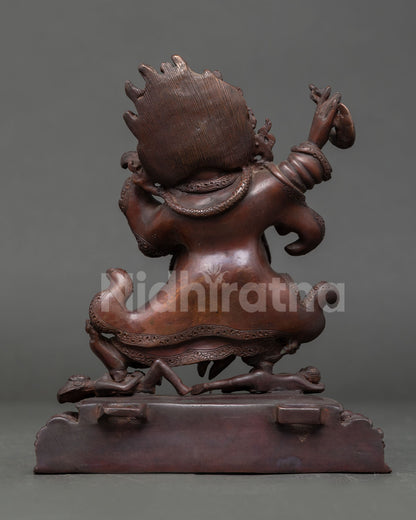 Mahakala Bernagchen Statue | Tibetan Guardian Deity Art
