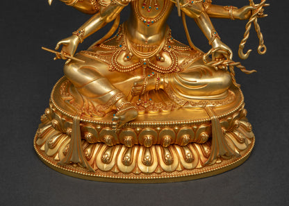 Marichi Statue | Fully Gold Fire-gilded Goddess of Dawn Sculpture