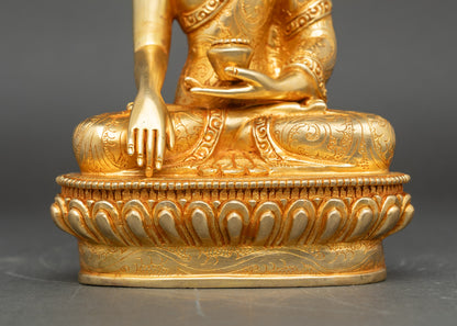Buddha Statue | Nepalese Copper Sculpture for Meditation