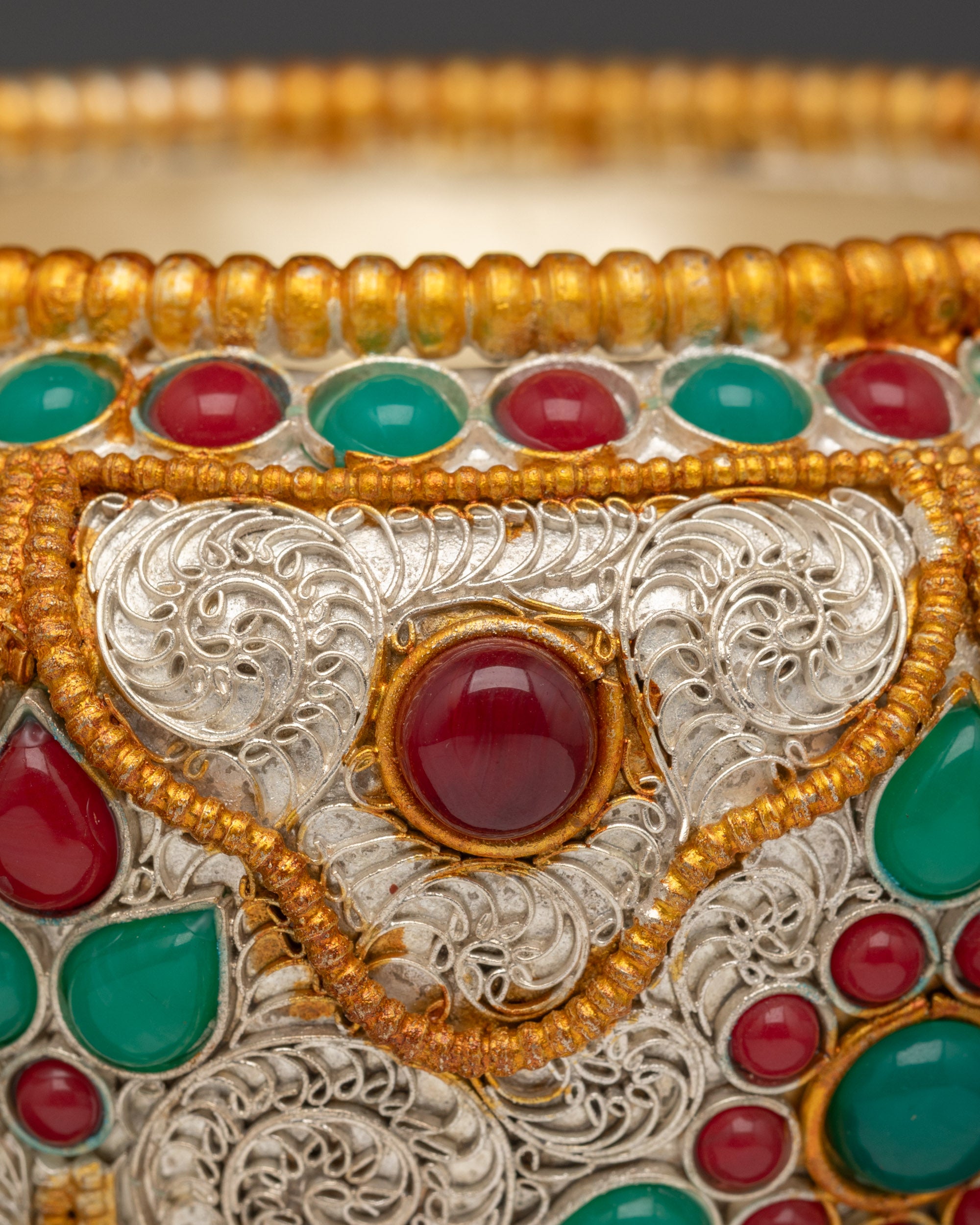 Tibetan Crockpot | Himalayan Copper & Gold-Plated Ritual Artwork