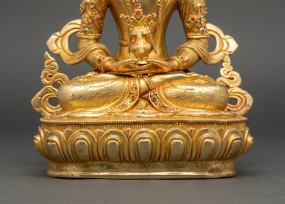 Traditional Amitayus Buddha Statue for Compassionate Blessing