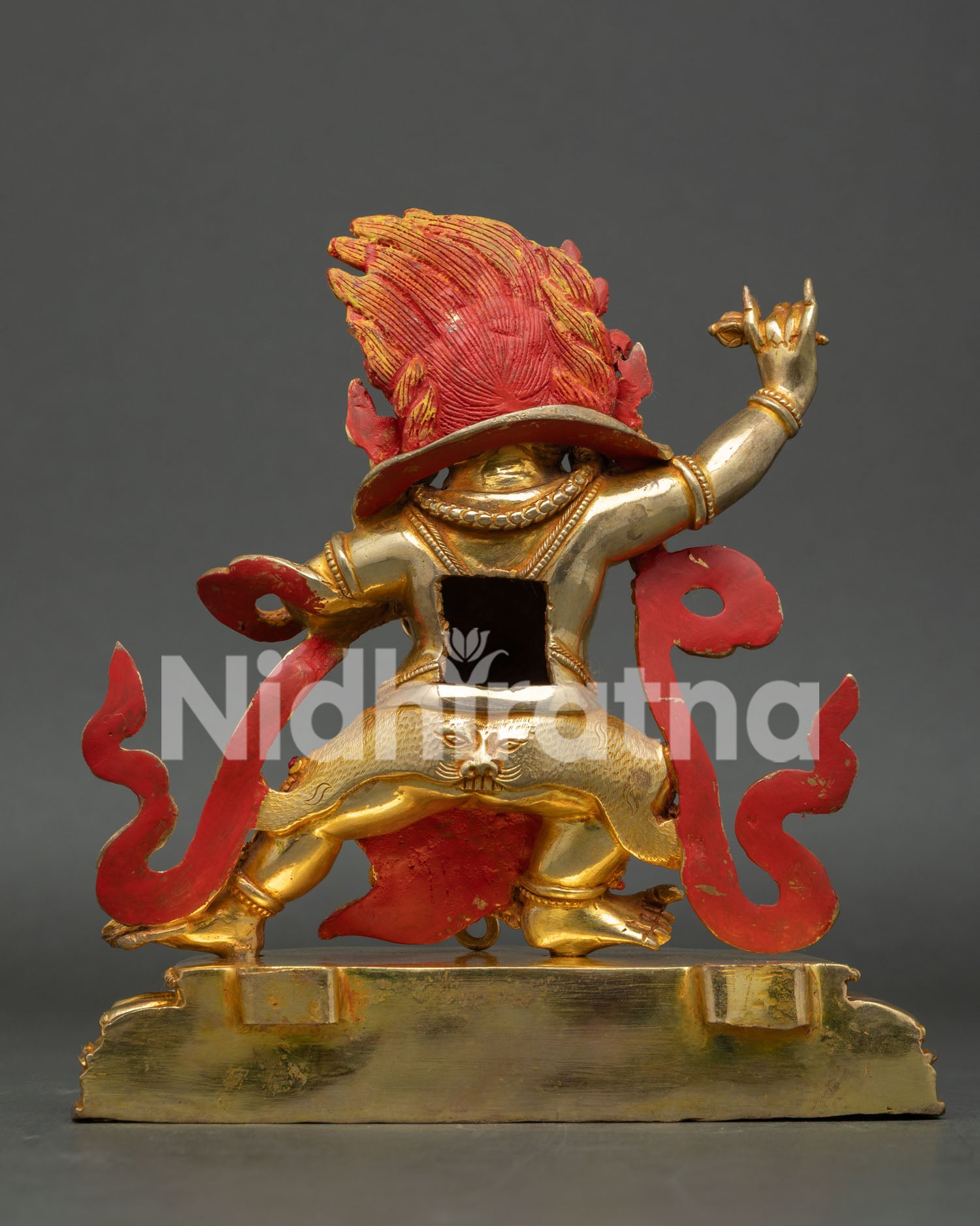 Vajrapani Statue | 24K Gold Gilded Copper Artwork